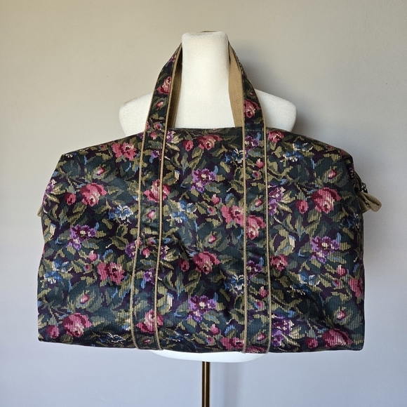 Vintage 80s Lacrosse Duffle Overnight Travel Tote Bag - Picture 3 of 16